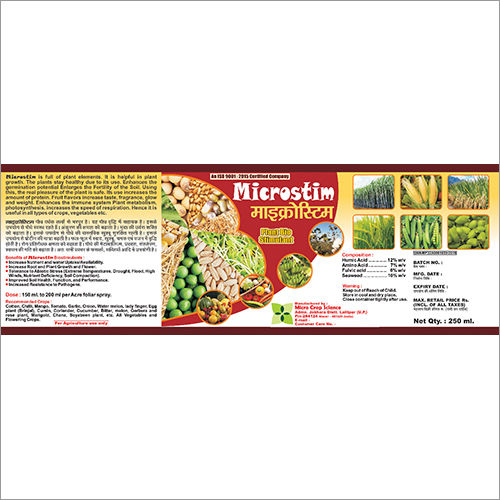 Plant Bio Stimulant Application: Agriculture