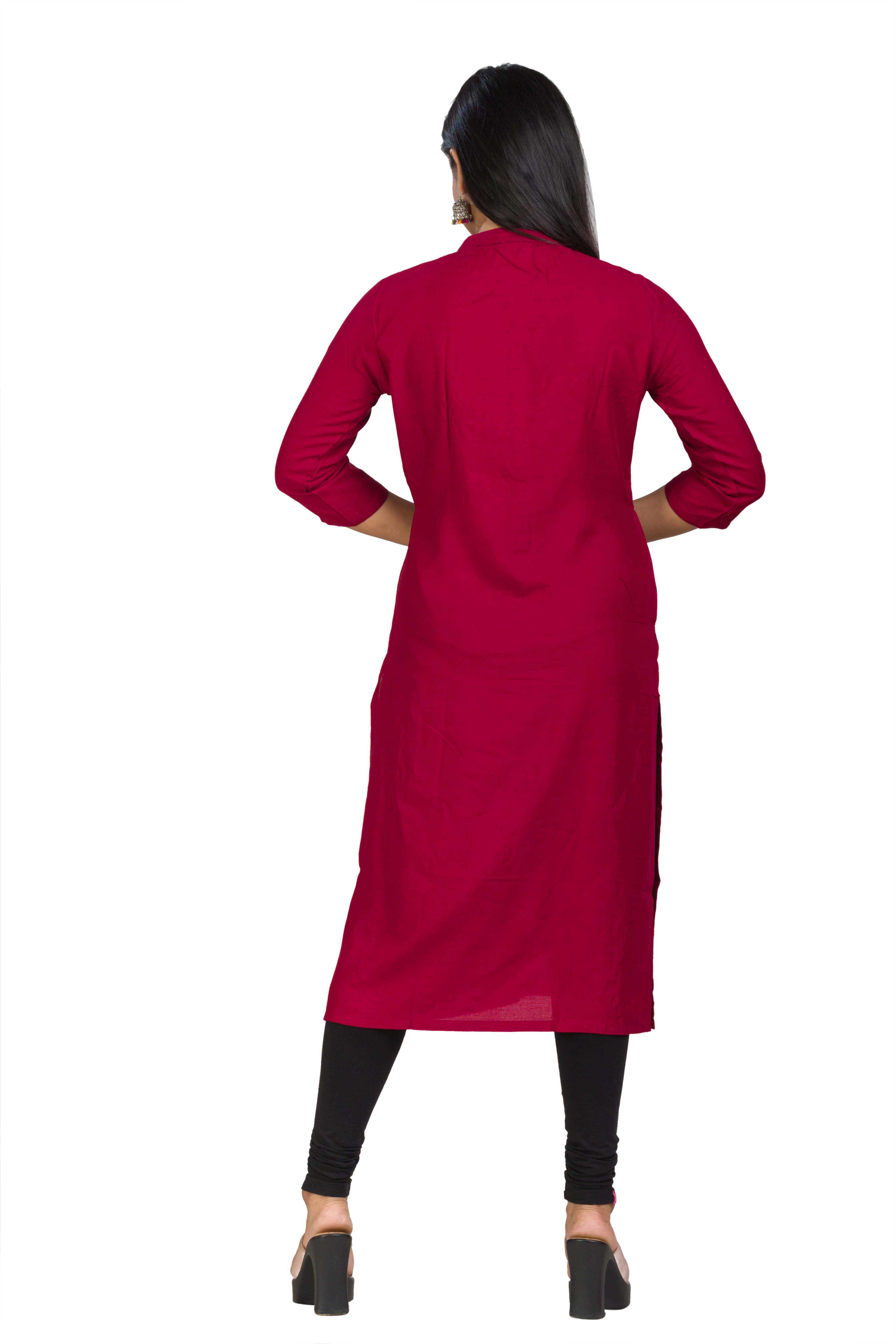 CutDana Hand Embroidery Cotton Rayon Kurti