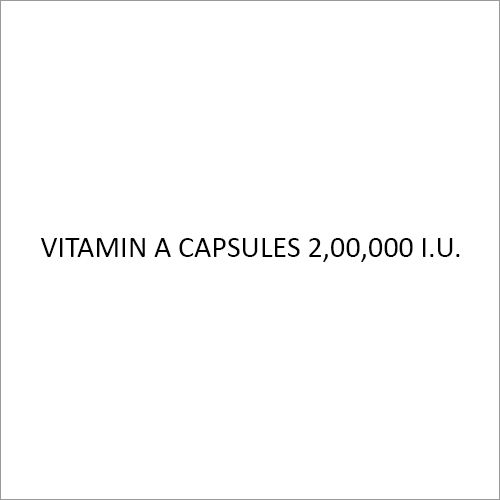 Vitamin A Softgel Capsules 2,00,000 I.U.