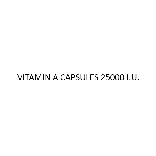 Vitamin A Softgel Capsules 25000 I.U.
