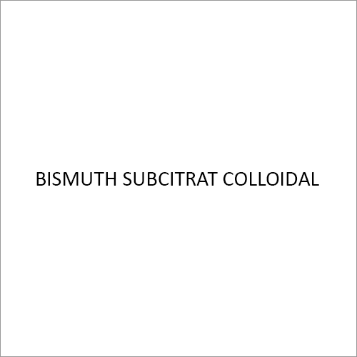 Bismuth Subcitrat Colloidal API