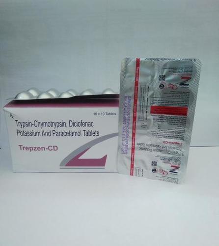 Trypsin Chymotrypsin Diclofenac Posassium Paracetamol