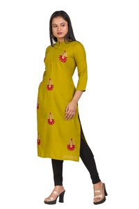 CutDana Hand Embroidery Cotton Rayon Kurti