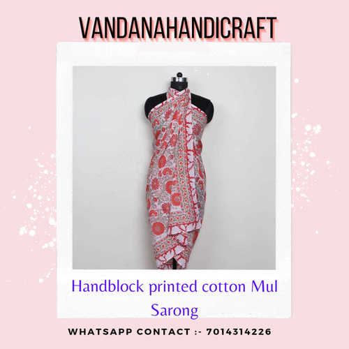 HAND BLOCK PRINTED COTTON SARONG