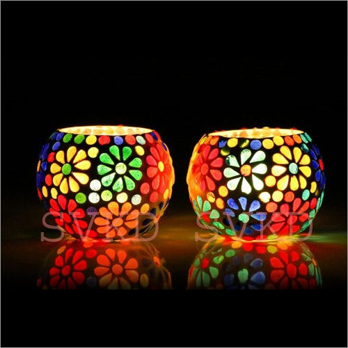 Decorative Glass Mosaic Tea Light Candle Holder