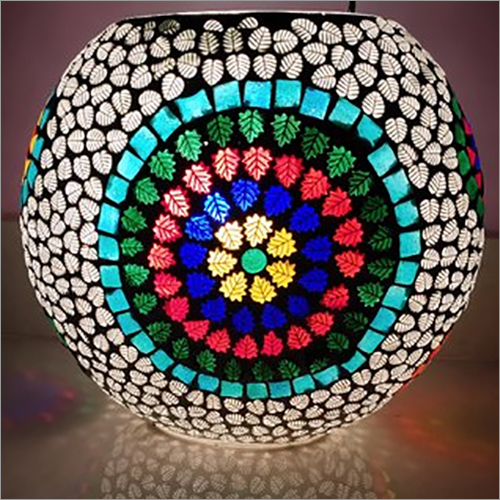 Multicolor Multicolour Glass Table Lamp