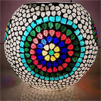 Multicolour Glass Table Lamp