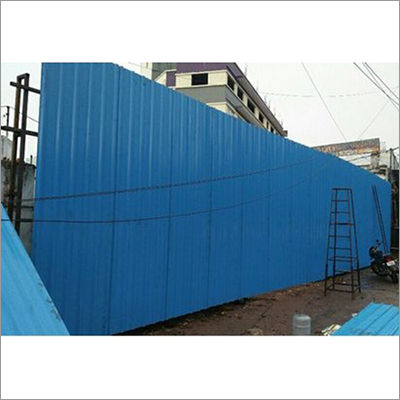 Blue Color Mild Steel Boundary Wall
