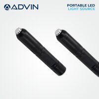 Portable Led Light Source - Steel, Black | Battery Operated, Real-time Operation, Medical Equipment For Various Surgical Applications