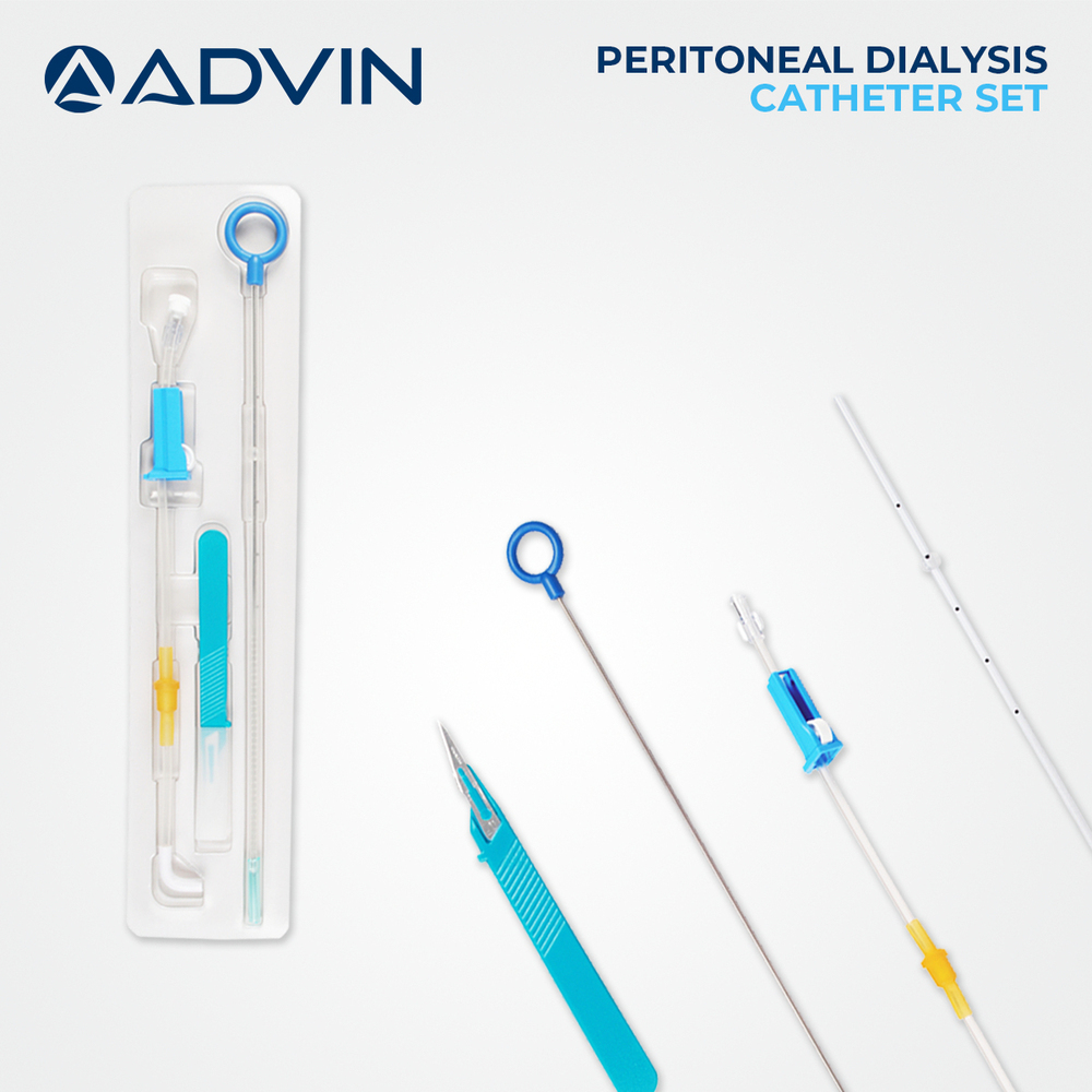Peritoneal Dialysis Catheter Kit - Advanced Manual Operation International Quality Standard for All Age Groups