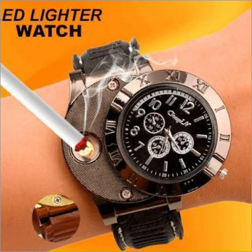 Mens Round Wrist Watch Lighter