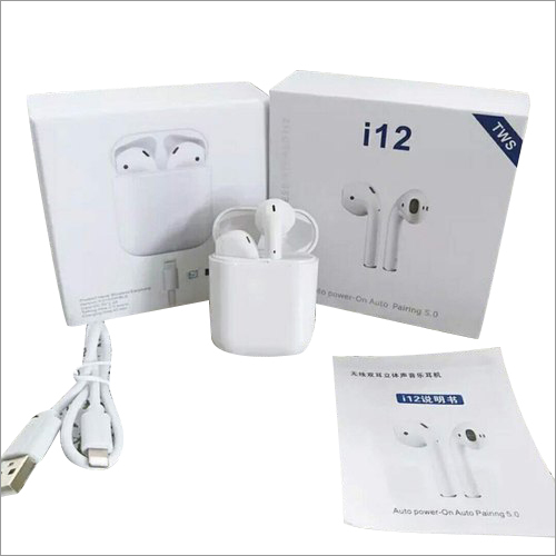 White I12 Tws Bluetooth Wireless Earphones