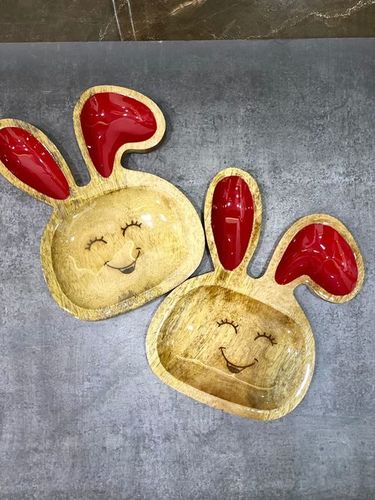 Bunny Platter with Spoon, Kids Plates