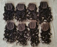 Natural High Quality Curly HD transparent lace closures