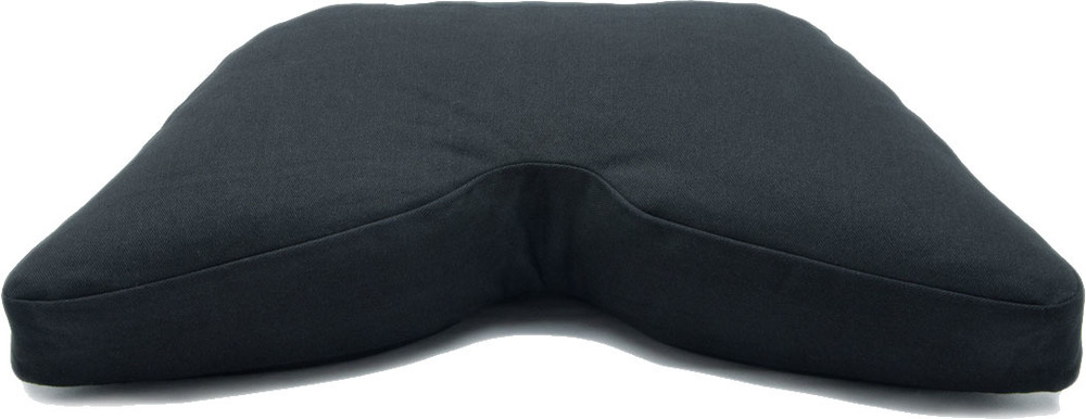 Plain Texture Fabric Crescent Cushion