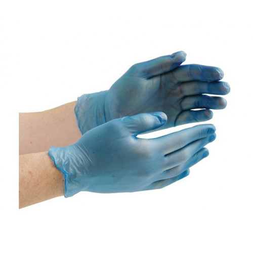 Vinyl Examination Gloves Blue By GM HEALTH CARE DIV. OF MAITRI ENTERPRISE LTD.