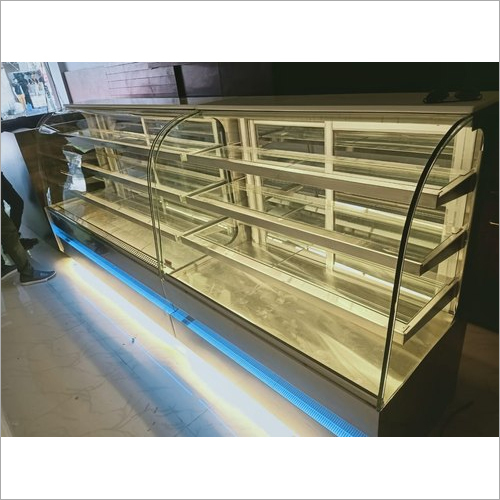 Stainless Steel Glass Sweet Display Counter