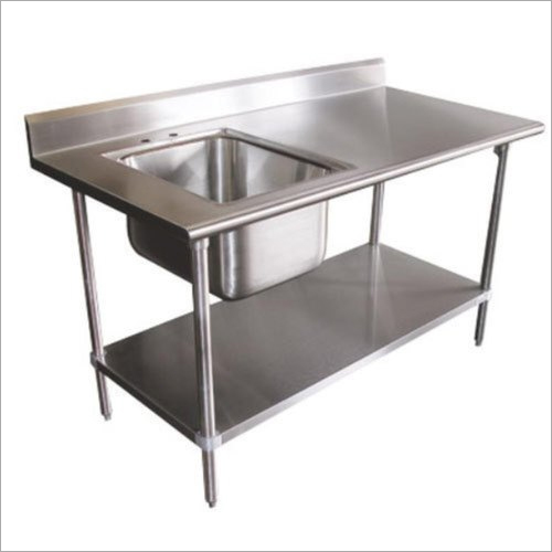 Stainless Steel Single Sink Table