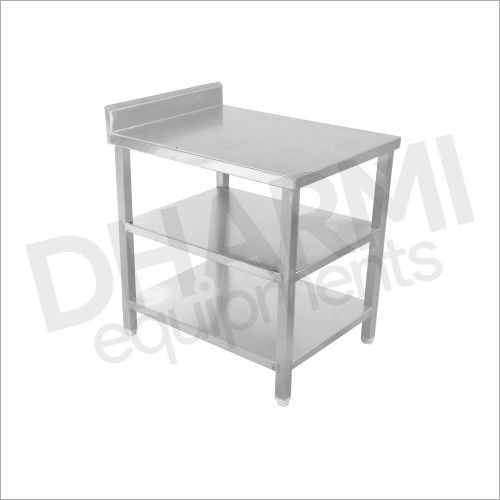 Silver 3 Tier Stainless Steel Working Table