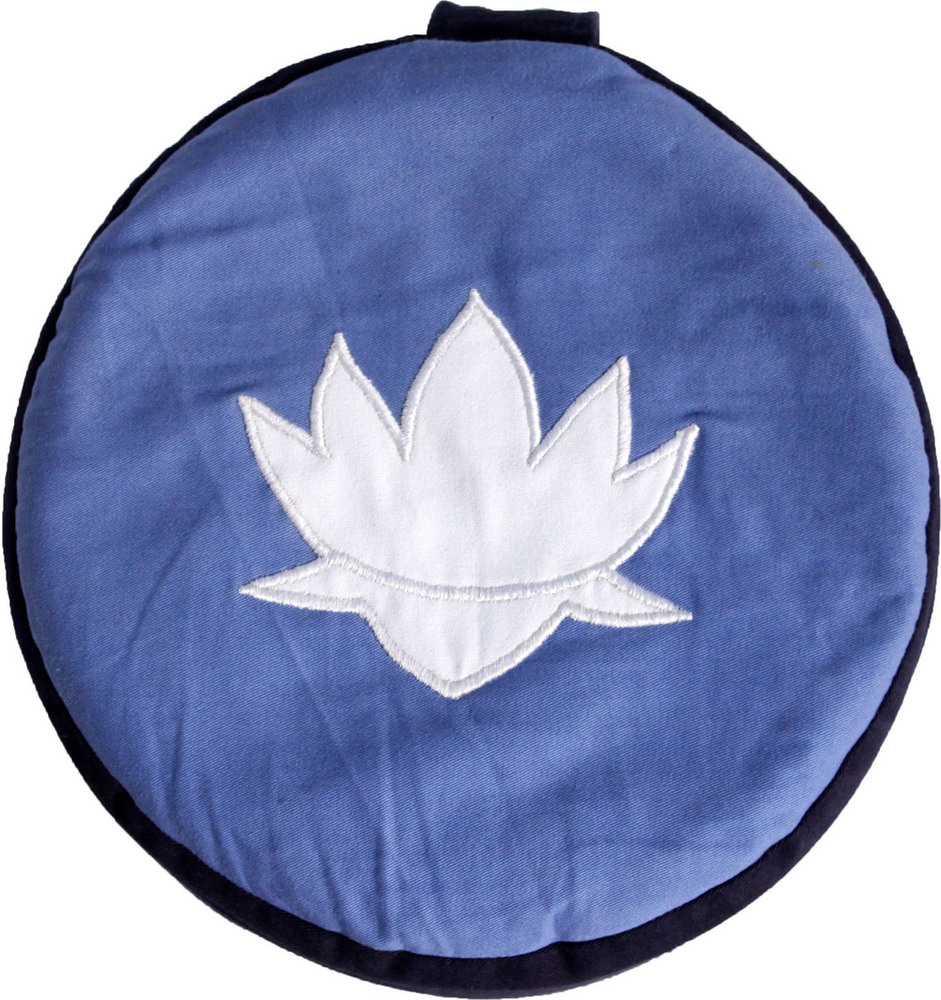 Beautiful Top Embroidery Zafu Meditation Cushion Dimensions: 30X15 Cm.  Centimeter (Cm)