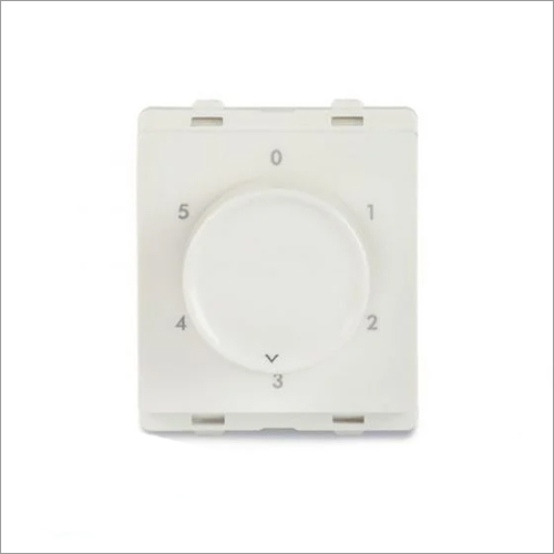2 Module Step Type White Fan Regulator