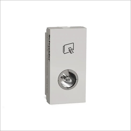 White TV Coaxial Socket By Schneider Electric India Private limited.