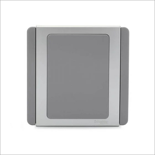 Grey Neo Blank Plate Gy Surround Silver