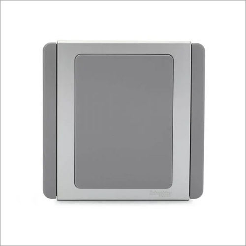 Grey Neo Blank Plate Gy Surround Silver