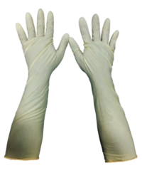 White Latex surgical Long Sleeve Glove