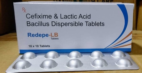 Cefixime 200 mg - Lactic acid bacillus Dispersible Tablet