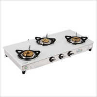 3 Burner White Gas Stove