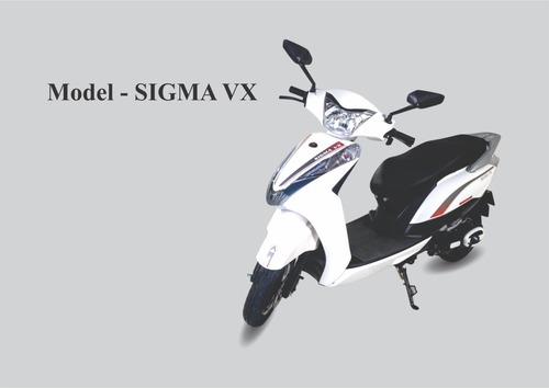 SIGMA VX Electric Scooter - Lithium Battery, 6 Hours Battery Life | Sleek Design, Hand-Operated Acceleration Control, Tubeless Tyres, Environmentally Friendly
