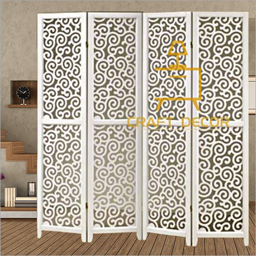 Brown White Walnut Shade Wooden Room Divider Partition Screen