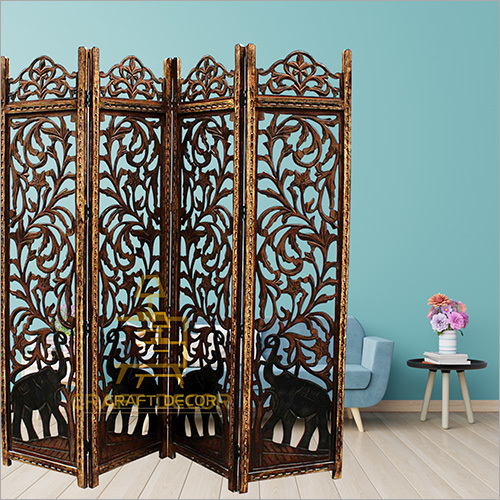 Craft Decor Wooden Room Divider Partition Screen For Living Room
