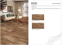600x1200 mm Rose Wood Brown Floor Tiles