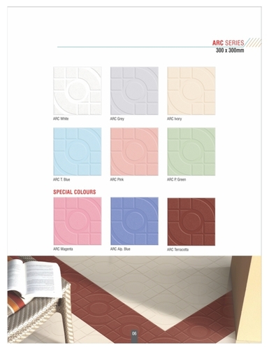 Color 300X300Mm Arc Floor Tiles