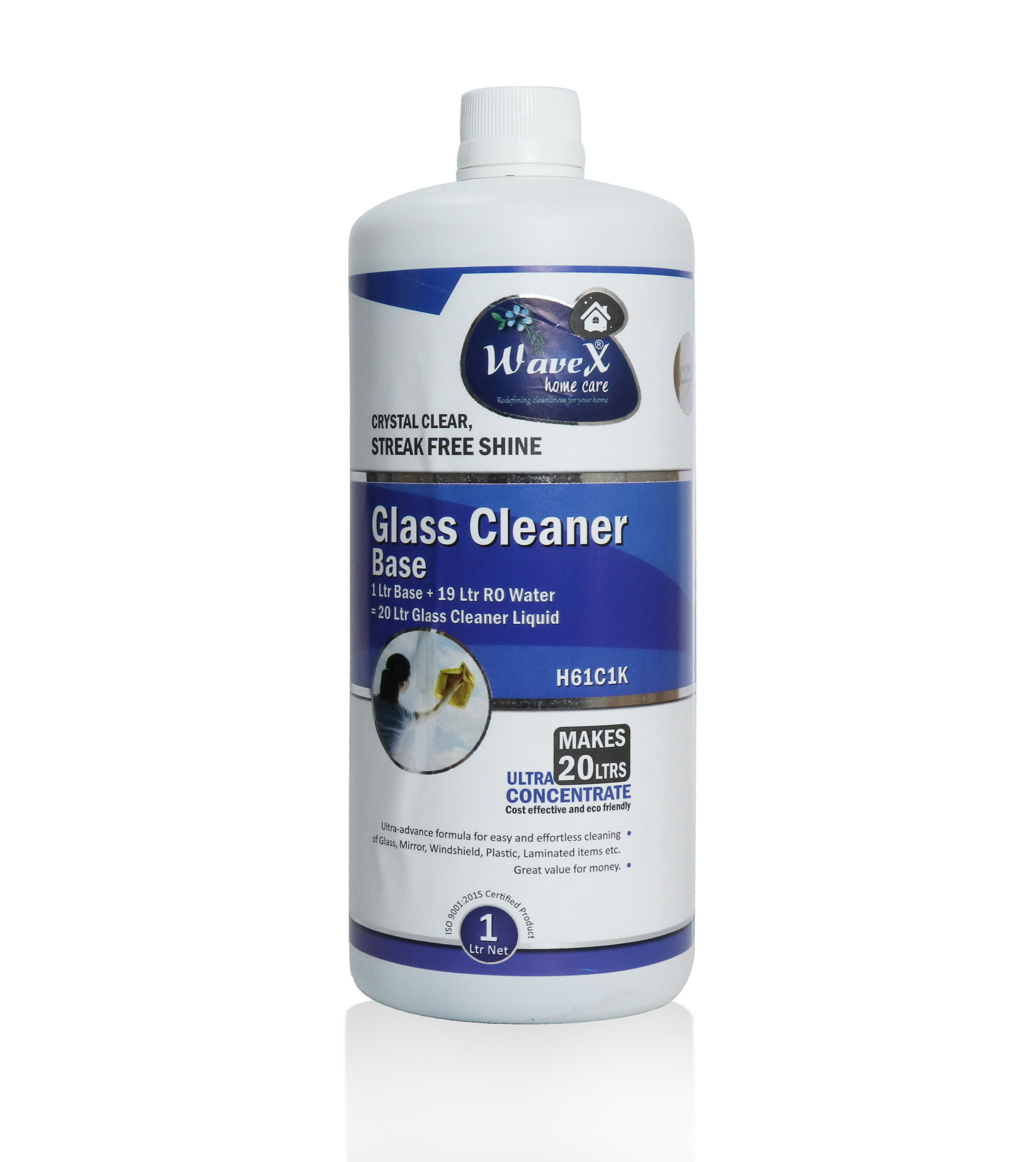 Wavex Glass Cleaner Concentrate Makes 20Ltrs from 1 Ltr