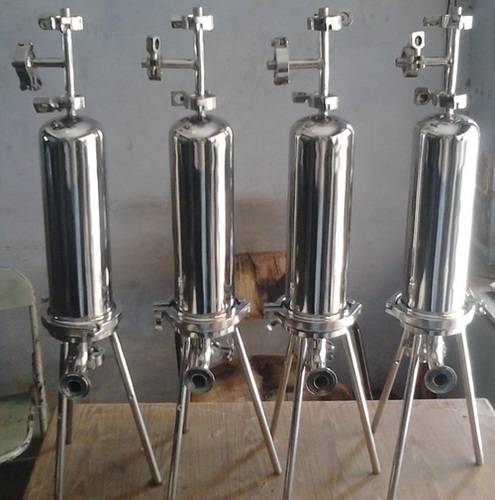 Cylindrical Industrial Cartridge Filter Housing