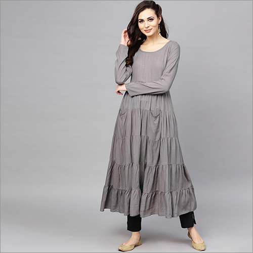 Ladies Full Sleeve Gown