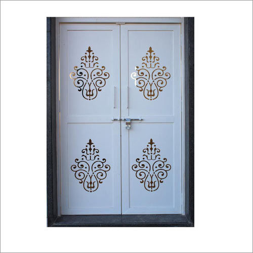 Galvanized Laser Cutting Steel Designer Door Size: 7X4 Feet