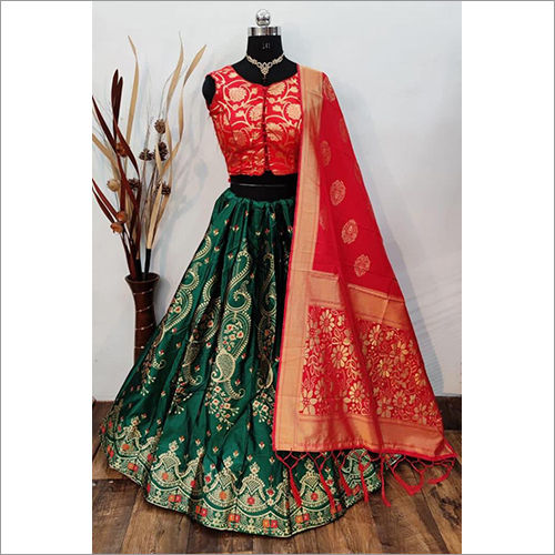 Traditional Banarasi Brocade Lehenga