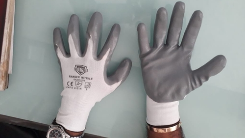 Velpro white grey coated  gloves