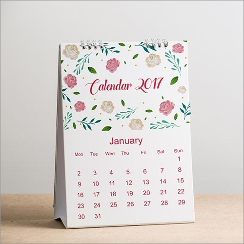 Table Top Calendar Size: Different Size Available