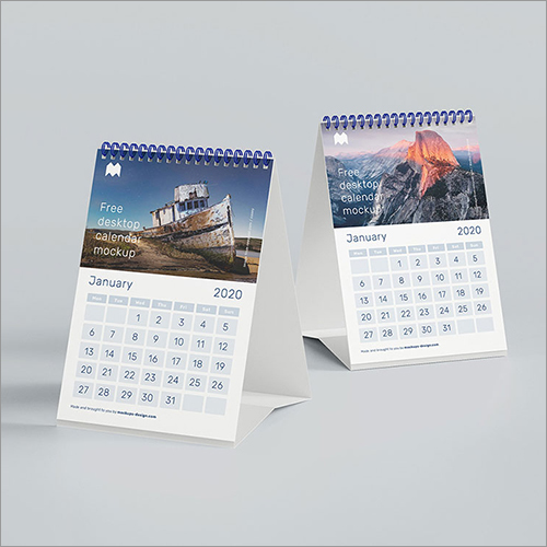 Desktop Calendar Cover Material: Paper