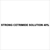 Cetrimide - 40% Industrial Grade Antiseptic Solution, 99% Purity Liquid For Disinfecting Surfaces, Equipment, And Instruments