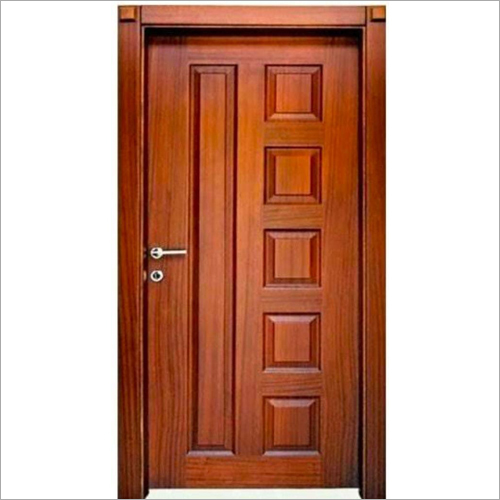 Brown Teak Wood Double Door