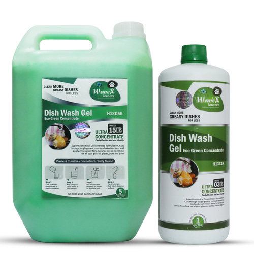 Wavex Dishwash Liquid Gel Eco Green Concentrate