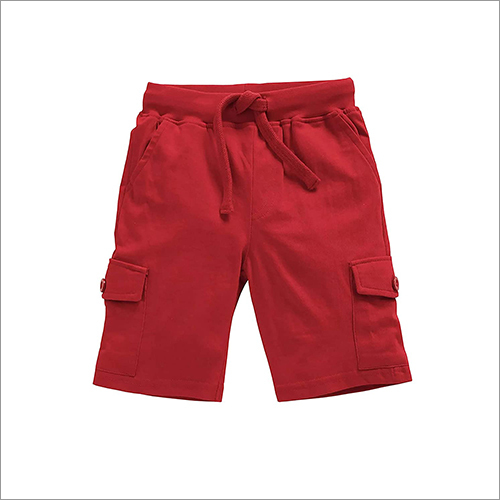 Boys Plain Red Shorts
