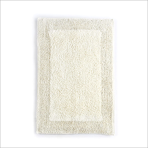 White Rectangle Shaped Door Mat