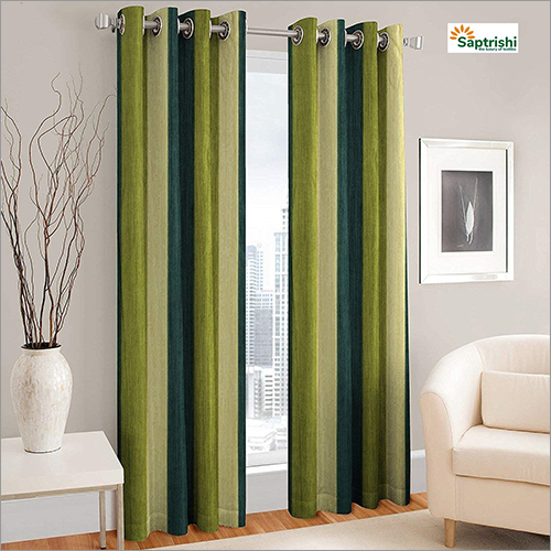 Green Long Crush Deisgner Curtains